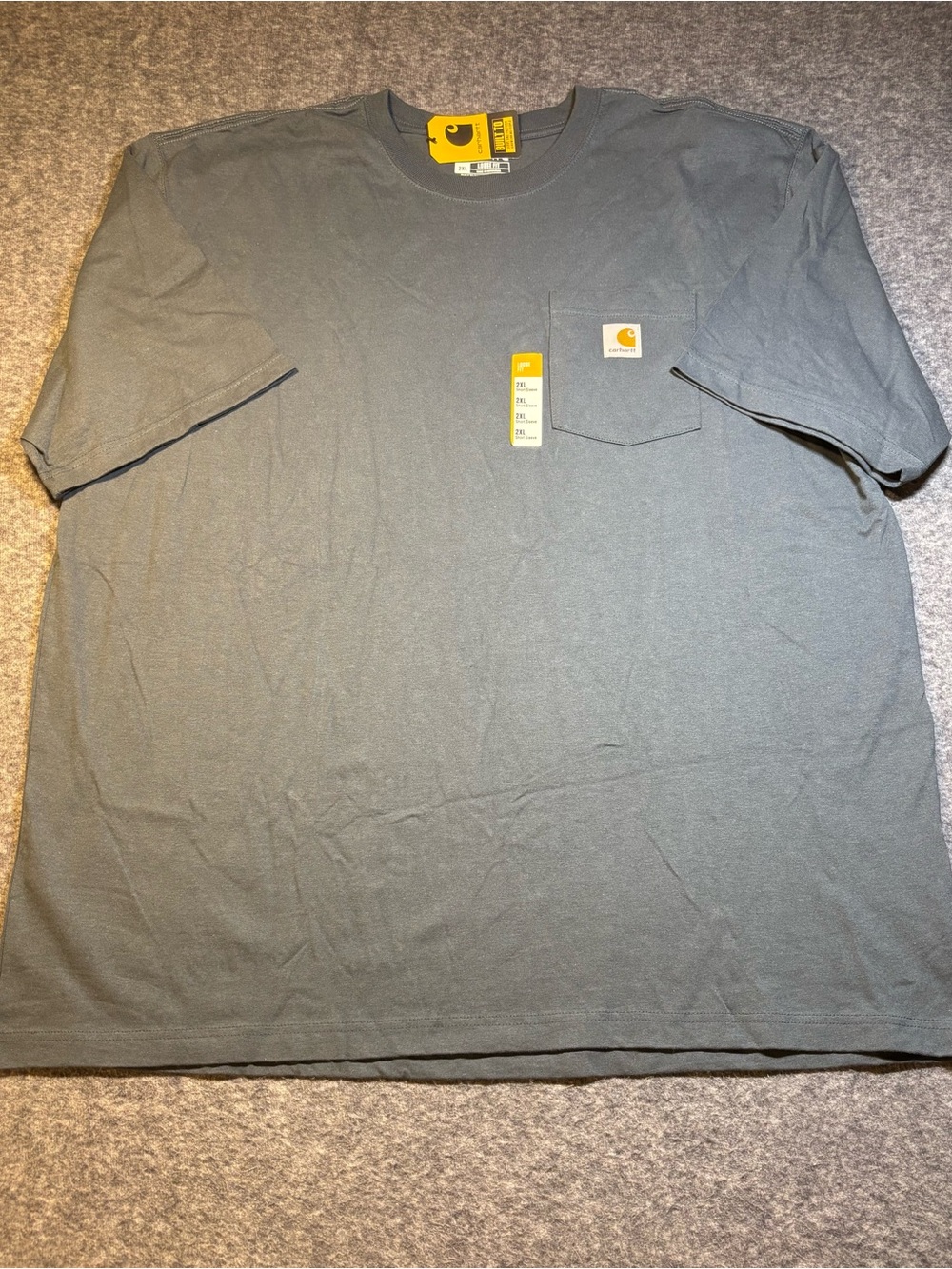 Carhartt Short-Sleeve Pocket Tee in Charcoal/Dark Gray